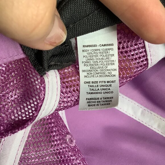 Nike Golf Purple Striped Mesh Trucker Hat Adjustable One Size - Picture 6 of 6